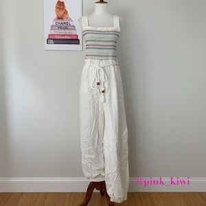 🆑 Free People Sienna Smocked Jumpsuit